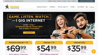Get Cable TV, Internet and Phone Service - Grande