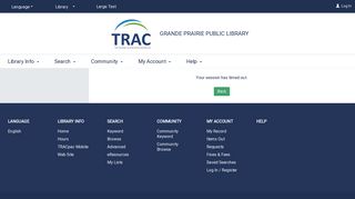 Grande Prairie Public Library - TRACpac