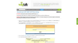 Grandstream GXP 2000 VoIP Phone Setup Guide - VoIPtalk