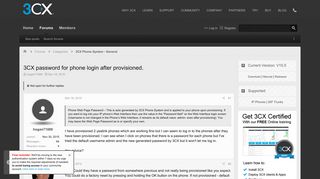 3CX password for phone login after provisioned. | 3CX - Software ...