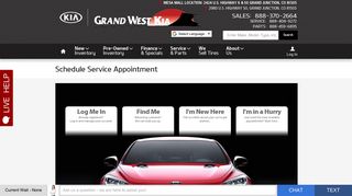 Schedule Service Appointment | Grand West Kia
