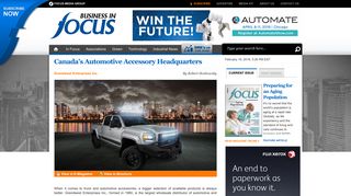 Canada's Automotive Accessory Headquarters | Business In Focus