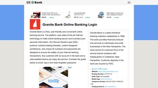 Granite Bank Online Banking Login - CC Bank