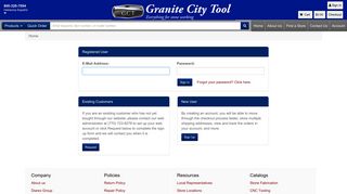 User Login - Granite City