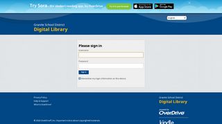 Granite School District Digital Books - Sign In