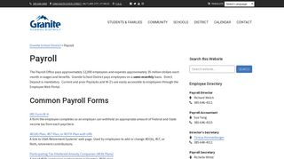 Payroll – From here, anything's possible. - Granite School District