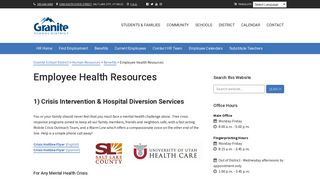 Employee Health Resources - Granite School District