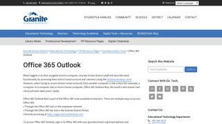 Office 365 Outlook - Granite School District