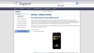 Moodle - Mobile Devices | Granite IT Support - Granite State College