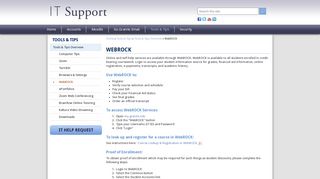 WebROCK | Granite IT Support - Granite State College