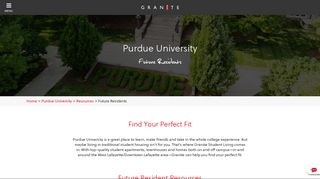 For Future Residents | Granite Student Living | Purdue Apts