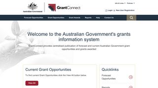 GrantConnect: GrantConnect Homepage