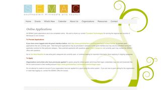 Grant Applications - semac