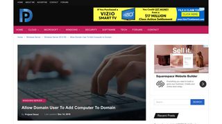 Allow Domain User To Add Computer to Domain - Prajwal Desai