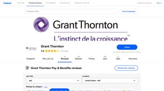 Working at Grant Thornton: 92 Reviews about Pay & Benefits | Indeed ...