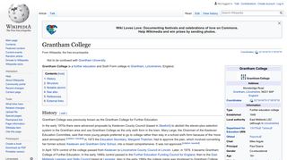 Grantham College - Wikipedia