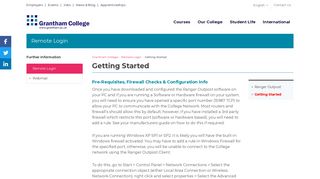 Getting Started | Grantham College