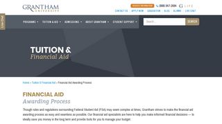 Financial Aid Awarding Process | Grantham University