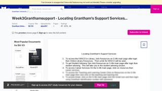 Week3Granthamsupport - Locating Grantham's Support Services 1 To ...