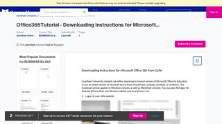 Office365Tutorial - Downloading Instructions for Microsoft Office 365 ...