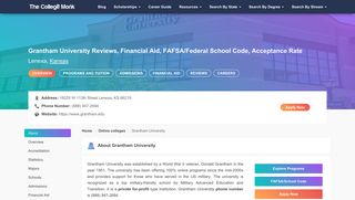 Grantham University Reviews, Financial Aid, FAFSA/Federal School ...