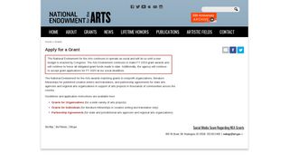 Apply for a Grant | NEA - National Endowment for the Arts