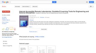 Internet Accessible Remote Laboratories: Scalable E-Learning Tools ...
