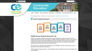 GRASP Summer Program - Community Education