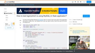 How to test login(which is using MySQL) in flask applicaton ...