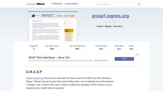 Grasp1.wgretc.org website. G.R.A.S.P.