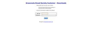 Grassroots Customers / Logon screen - BPA - Grassroots Systems Ltd