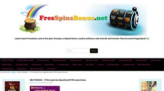 GRATORAMA - 70 free spins (no deposit) and €700 casino bonus