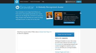 Gravatar - Globally Recognized Avatars