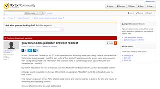 gravenfun.com /jabirufun browser redirect | Norton Community