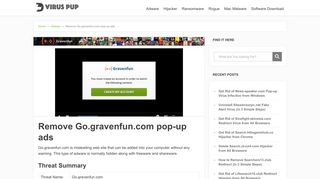 Remove Go.gravenfun.com pop-up ads - VirusPup