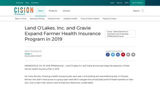 Land O'Lakes, Inc. and Gravie Expand Farmer Health Insurance ...