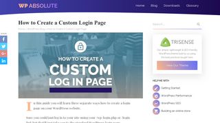 How to Create a Custom Login Page - WP Absolute