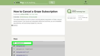 How to Cancel a Graze Subscription: 8 Steps (with Pictures)