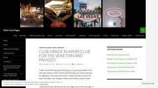 Club Grazie Players Club for the Venetian and Palazzo - Mark's Las ...