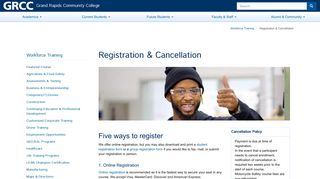 Registration & Cancellation | Grand Rapids Community College