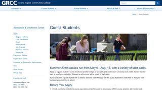 Guest Students | Grand Rapids Community College