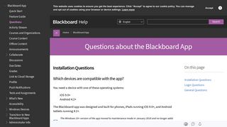 Questions about the Blackboard App | Blackboard Help