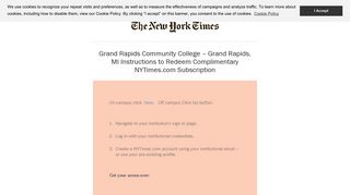 Grand Rapids Community College - Access NYT « The New York ...