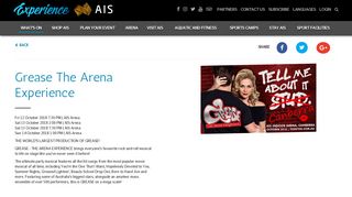 Grease The Arena Experience - ExperienceAIS