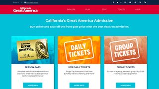 Admission & Add-Ons | CA Great America