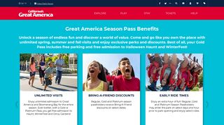 Season Pass Benefits | CA Great America