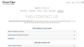 Contact Us | Great Clips