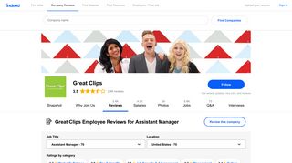 Working as an Assistant Manager at Great Clips: Employee Reviews ...
