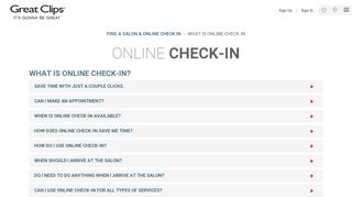 What Is Online Check In? | Great Clips