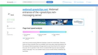 Access webmail.greatclips.net. Webmail entrance of the